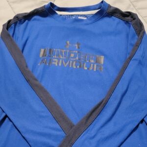Under Armour Kid's YMD Medium Royal Blue Shirt with Charcoal Accents